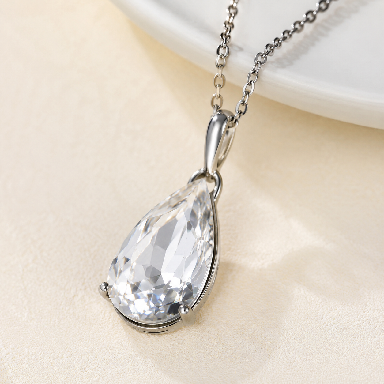 Krenza Crystal Drop Pendant Necklace - Image 2