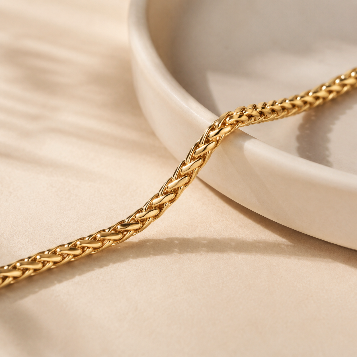 Krenza Braided Chain Anklet - Image 2