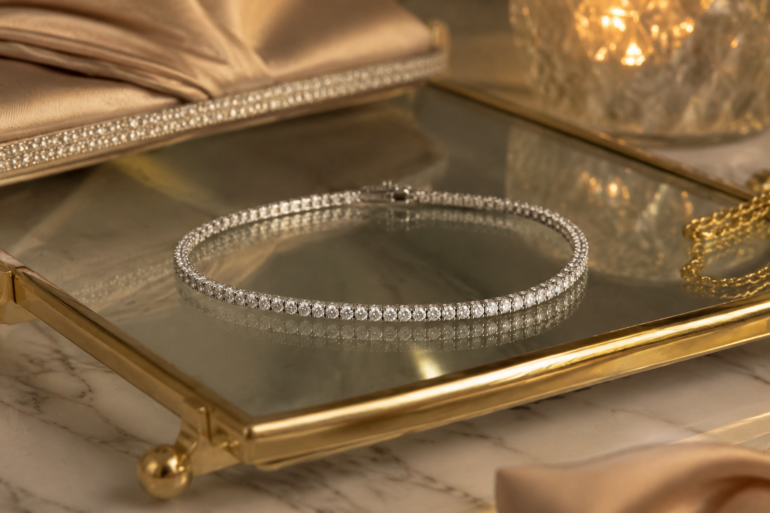 Krenza Slim Tennis Bracelet - Image 3