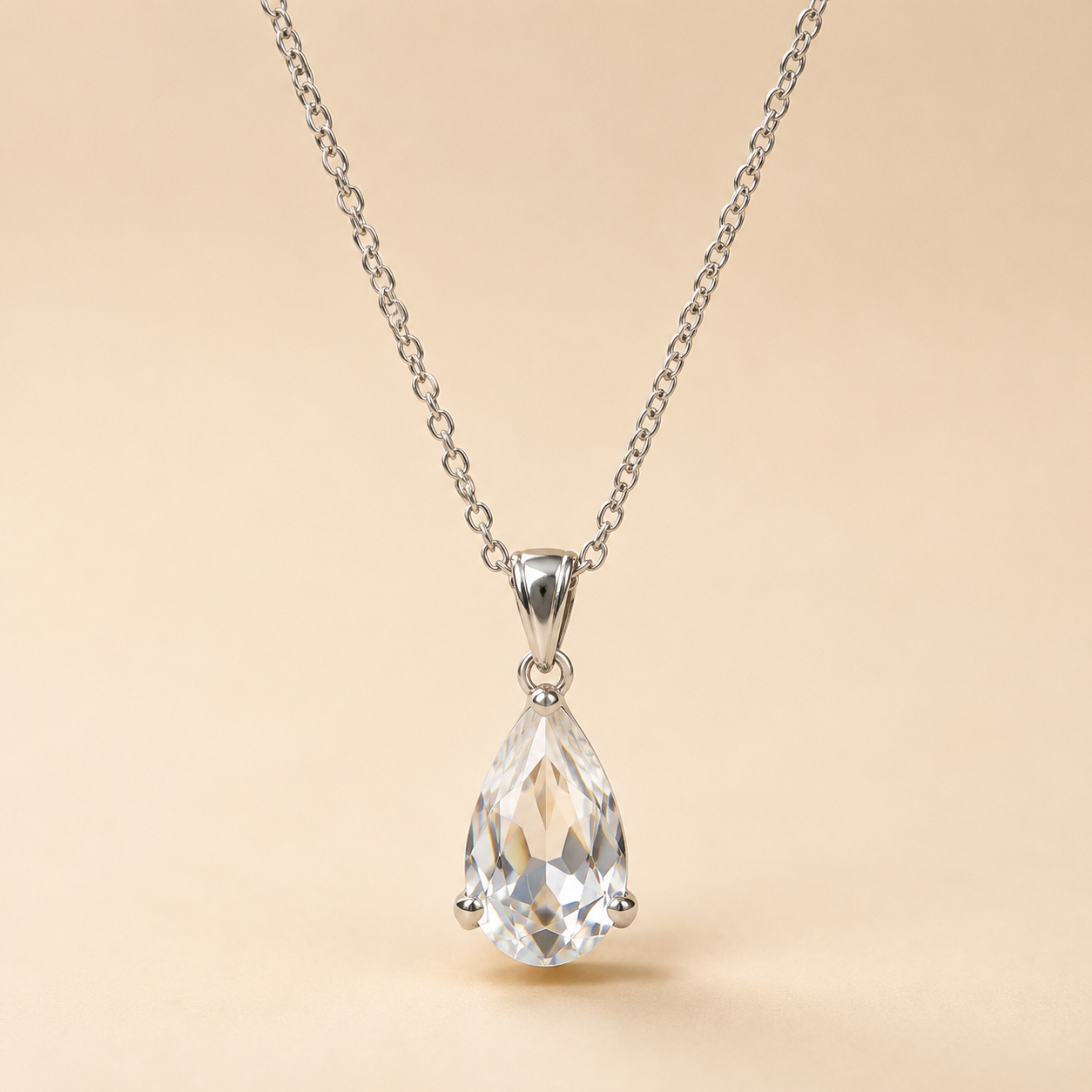 Krenza Crystal Drop Pendant Necklace