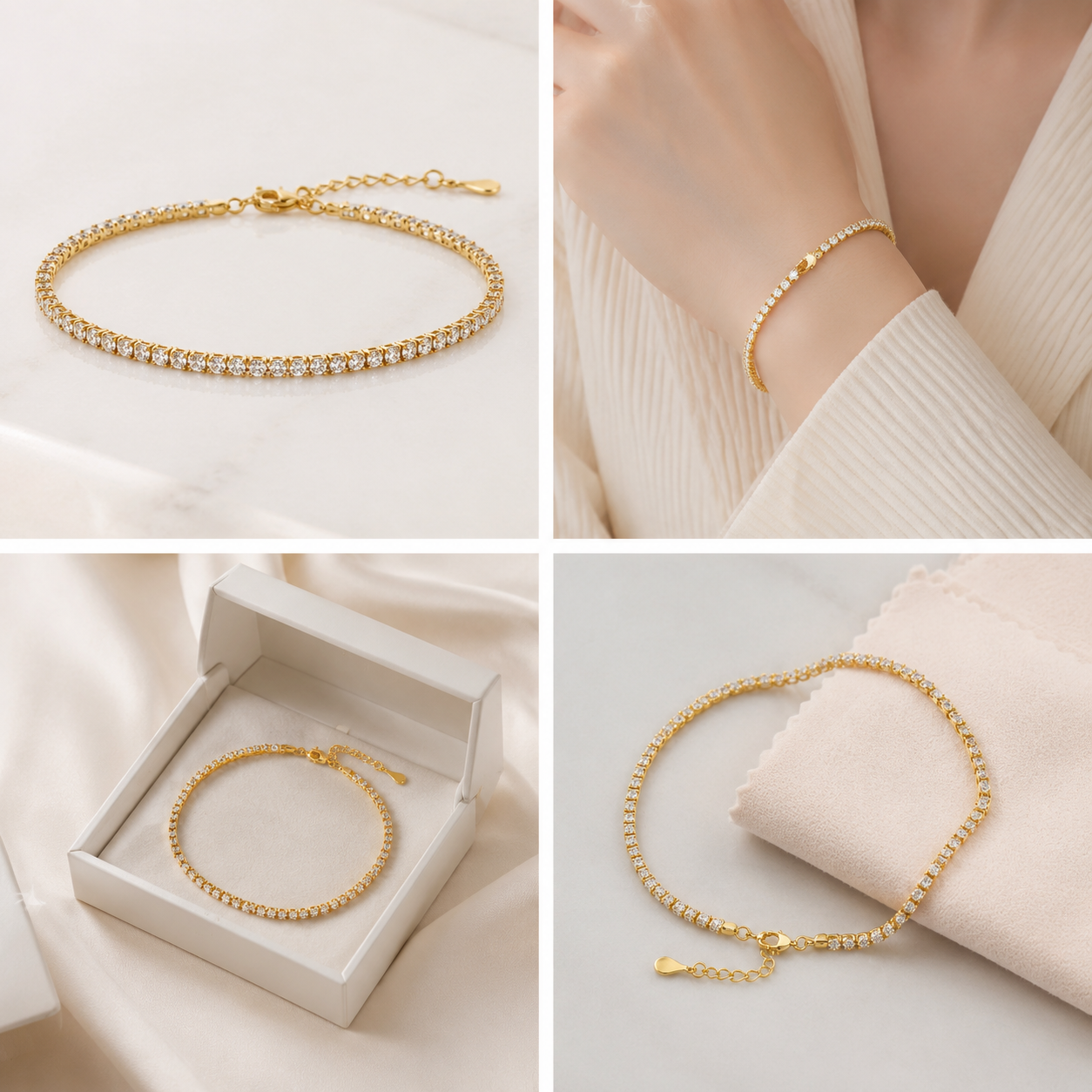 Krenza Slim Tennis Bracelet - Image 4