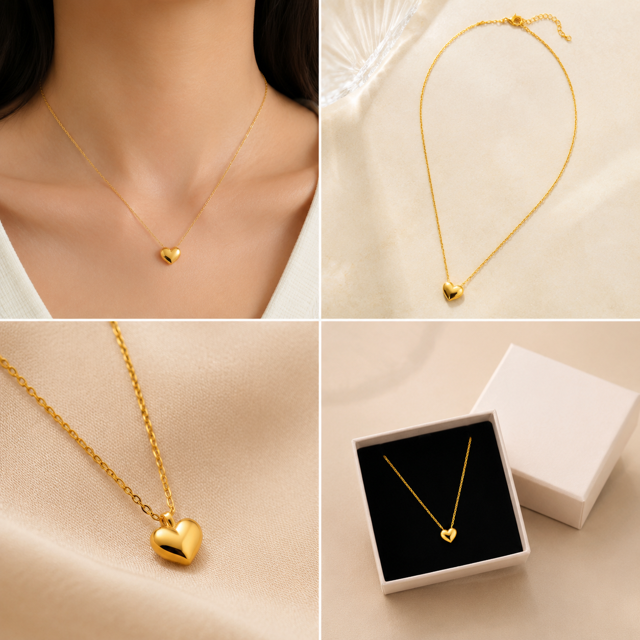 Krenza Mini Heart Pendant Necklace - Image 4